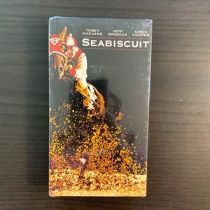 Seabiscuit VHS Movie Tobey Maguire Jeff Bridges New Sealed 2003 Universal 61427